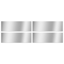 PAQUET DE 4 MIROIRS RECTANGLE 15X45 CM