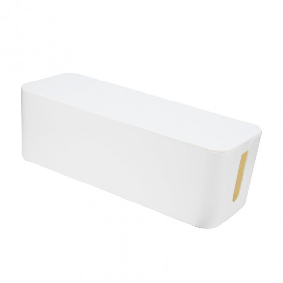 Boîte range câble blanc