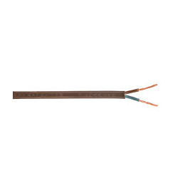 Câble électrique H03WH2-F marron 2x0.75mm2 - L.5m