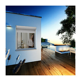 Kit cadre fenêtre moustiquaire FLAT blanc 100x120cm