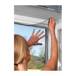 Moustiquaire élastique pour fenêtre blanc 130x150cm