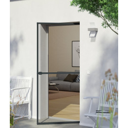 Porte battante alu anthracite 100x210cm
