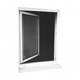 Kit cadre fenêtre alu blanc 140x150cm