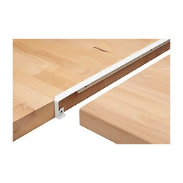 Profil alu jonction angle rayon 3-5 Ep.38xL.670mm blanc