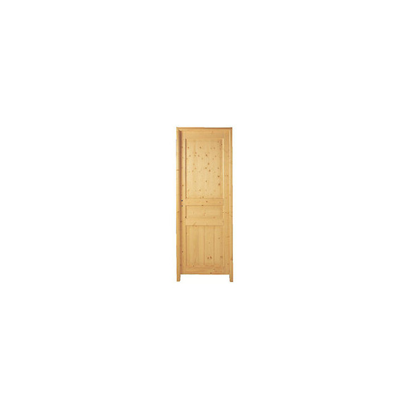 Bloc-porte Sapin 3 panneaux 204x83 Poussant droit