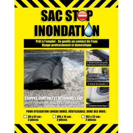 LOT DE 2 SACS ANTI INONDATION 105 X 15 CM