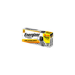 Piles Alcalines Energizer Power AA/LR6, pack de 16