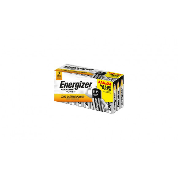 Piles Alcalines Energizer Power AAA/LR03, pack de 24