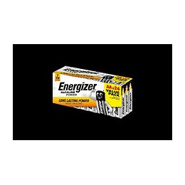 Piles Alcalines Energizer Power AA/LR6, pack de 24 Value Box