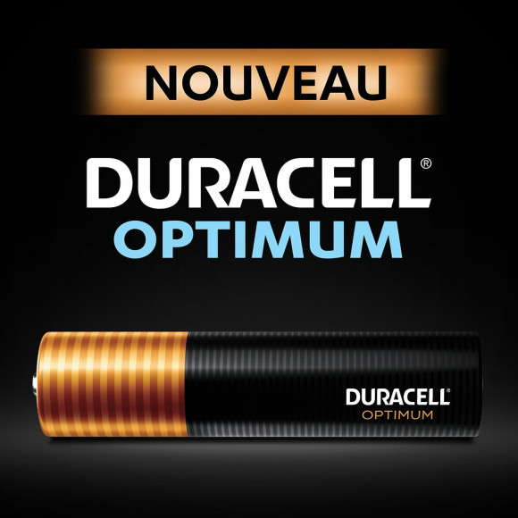 Piles alcalines AAA x6 Duracell Optimum, 1.5V LR03
