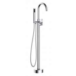 Charme colonne de sol mécanique chromée pour baignoire ilot