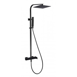 Kiara colonne de douche noire avec mitigeur mécanique