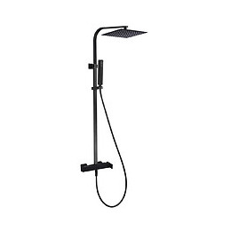 Kiara colonne de douche noire avec mitigeur mécanique