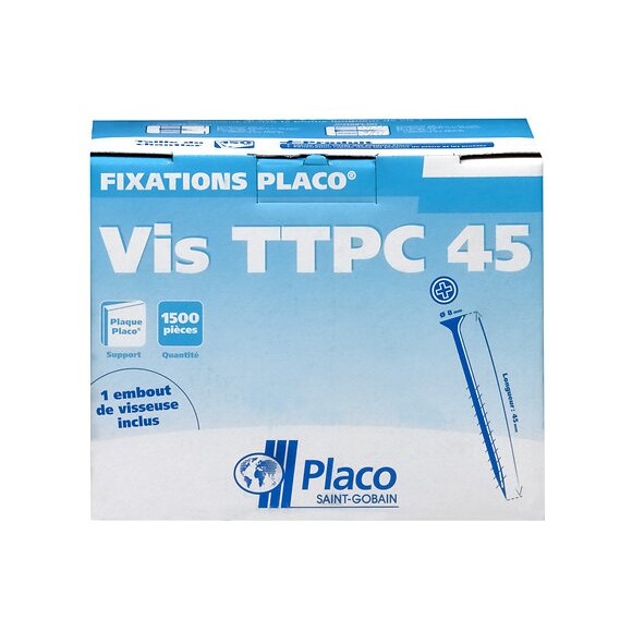 Vis TTPC 45mm Boîte de 500 pièces