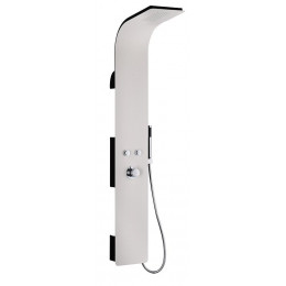 Panneau de douche mécanique noir et blanc