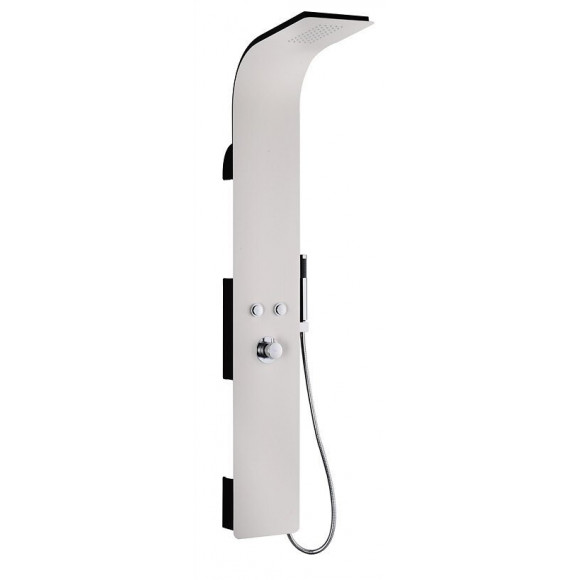 Panneau de douche mécanique noir et blanc