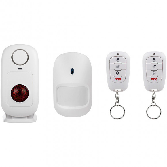 Système d'alarme autonome avec détecteur et télécommandes