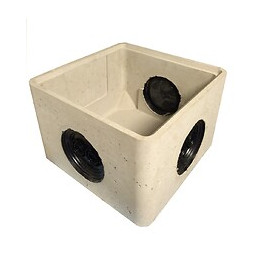 Boite branchement béton Bbo 30 avec 3 opercules