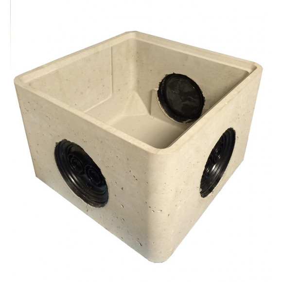 Boite branchement béton Bbo 30 avec 3 opercules