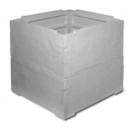 Abri compteur d'eau 80x80x80cm 8 Plaques