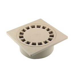Siphon de cour 150x150mm sortie D.40/50/63 sable