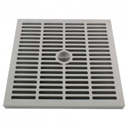 Grille légère pour regard 300x300mm gris