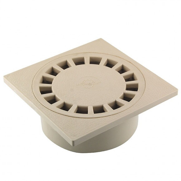 Siphon de cour 150x150mm sortie D.40/50/63 sable