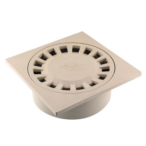 Siphon de cour 200x200mm sortie D.63/80/100 sable