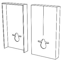 Coffrage WC MDF prêt à peindre