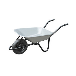 Brouette polyvalente galva 100L roue gonflable