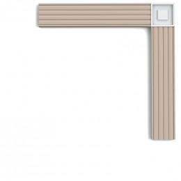 Rosace Coupée En Forme De Carré P5020b