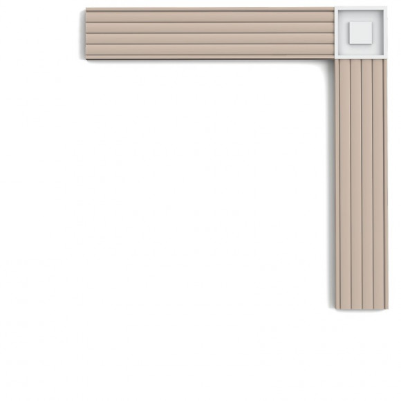 Rosace Coupée En Forme De Carré P5020b