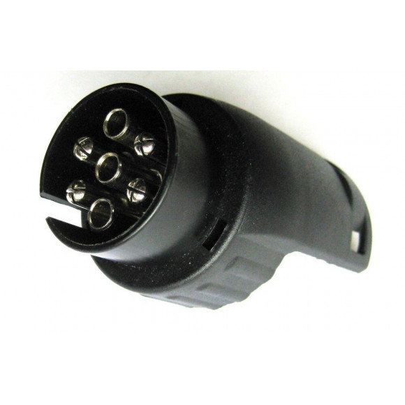 Adaptateur prise remorque monobloc 12V / 7 mâle / 13 femelle compact