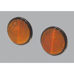 Cata. adhésif orange rond D.60