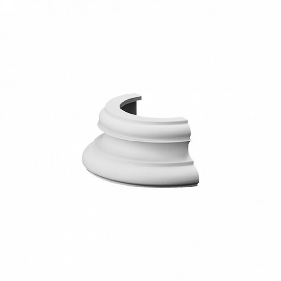Demi-base Dorique Pour Demi-colonne K1151