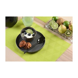 set de table tressé triangle apple green