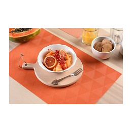 set de table tressé triangle orange
