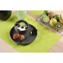 set de table tressé triangle apple green
