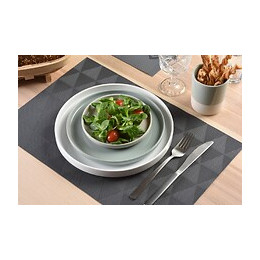 set de table tressé triangle grey