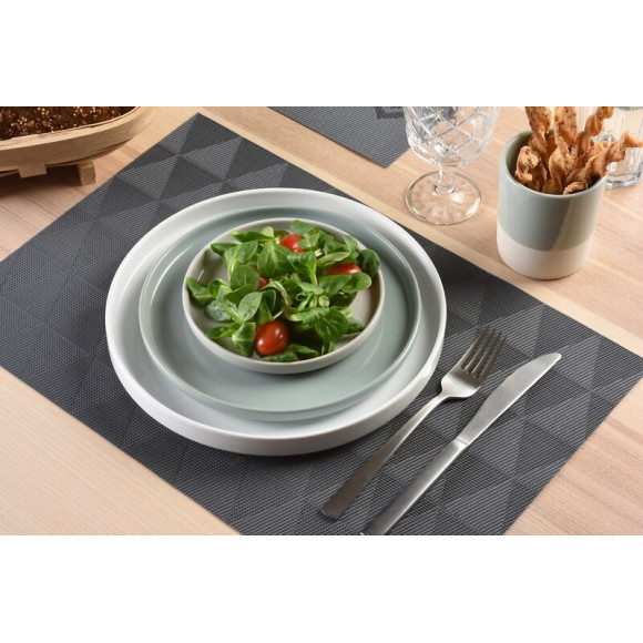 set de table tressé triangle grey