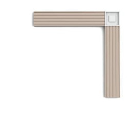 Rosace Coupée En Forme De Carré P5020b