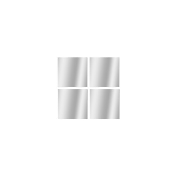 SET 4 MIROIRS CARRES 20X20
