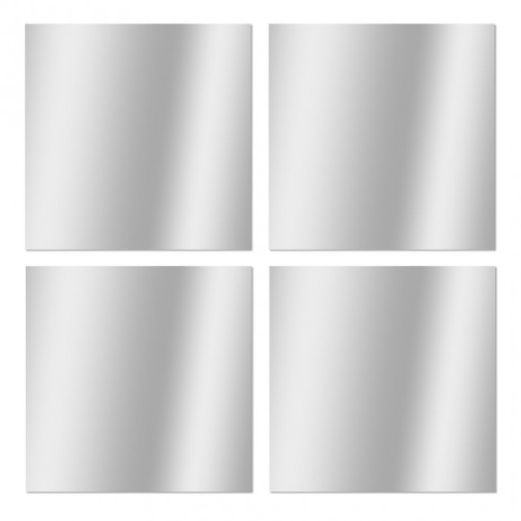 SET 4 MIROIRS CARRES 20X20