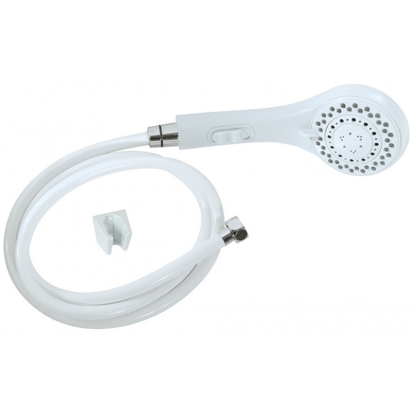 Combiné flexible STOP'OPLUS blanc 3 jets