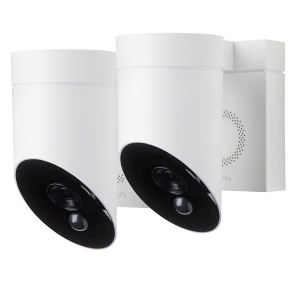 Duo Somfy Outddoor Camera Blanche