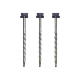 Sachet de 100 vis autoperceuses galvanisées RAL 5008