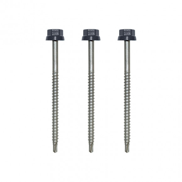 Sachet de 100 vis autoperceuses galvanisées RAL 5008