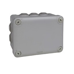 Mureva Box, boite de dérivation IP55 + embouts 150x105x80, gris