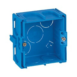 Modulo - boîte carrée à sceller - 1 poste - P30mm - entrées 2xØ20mm