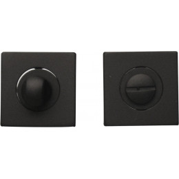 2 rosaces de fonction carrées D.52 métal noir conda-décondamnation